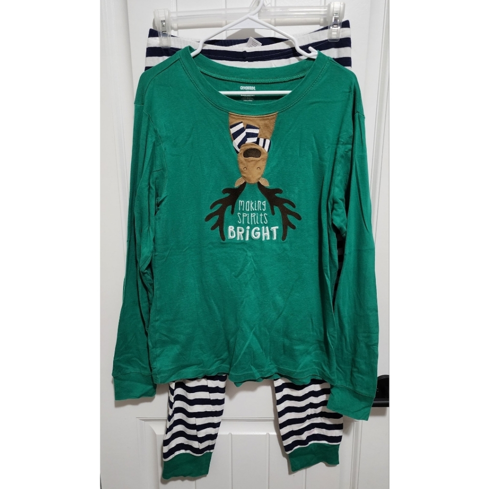 Gymboree Mens adult Christmas pajamas set size medium family